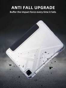 1 carcasă neagră acrilică personalizată pentru tabletă, cu text personalizat, carcasă din spate transparentă, repaus/ trezire magnetică, compatibilă cu iPad Mini6/Mini7/Air/Air2/9.7/10.2/10.5/Air4/Air5/10.9inch/Pro11/10th/Air 124/-20. 11-in.(M4)-2024, vă rugăm să dezlipiți filmul înainte de utilizare, poziția slotului stiloului poate varia în funcție de model