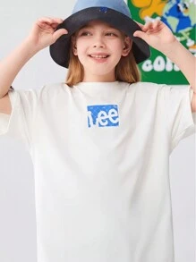 Lee Pure Cotton White Breathable Comfortable Simple Fashionable Boys And Girls Summer Short-Sleeved T-Shirt