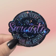 Sarcastic Sunshine Quote Sticker - Waterproof Vinyl Decal For Laptops, Water Bottles, Phones & Kindles - Humorous Gift For Adults & Youngsters,School Supplies,Back To School - Multicolor - View 12