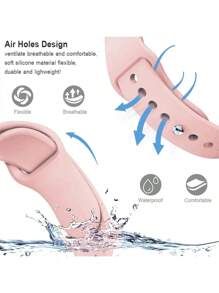 20mm 22mm Silicone Unisex Watch Band Compatible With Samsung Galaxy Gear Active2 S2 Gear S3 Gt 2 HuaweiWatch GT2 42mm 46mm XiaomiWatch Amazfit GTS GTR 2e 47mm Fashionable Casual Watch Strap Soft Breathable Waterproof Weistband Adjustable Replacement Bands For Daily Wear Sport Smart Watch Accessories Gifts For Mother's Day, Father's Day, Family, Friends, And Students Returning To School
