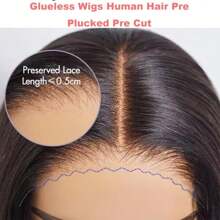 Realove Deep Curly Human Hair Wig 6X5 Glueless Wigs Human Hair Pre Plucked Pre Cut Bleach Knots Kinky Curly Wear And Go Glueless Wig Deep Curly HD Lace Wig 200% Density Glueless Curly Wig 34 Inch