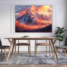 Sunset Beautys Canvas Wall Art, Capture The Serene Beautys Of Sunset With This Stunning Canvas Wall Art, Perfect For Creating A Calming And Elegants Atmosphere In Any Room Sunset Painting Sunset Canvas Wall Art Sunset Pictures Beach Sunset Wall Art Sunset Poster Sunset Light, For Bathroom Library Cafe Children'S Room Bar Meeting Room Living Room And Other Decorative()