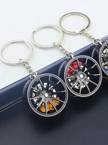 1pc Brake 360 Rotating Car Keychain Pendant, Creative Car Keychain Decoration, A Unique Gift For Car Lovers