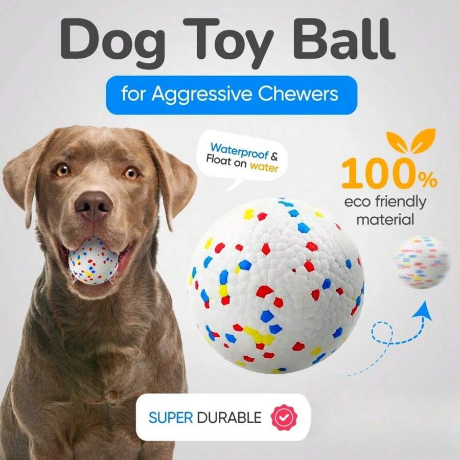 Pet Spherical Toy, Ball Shaped Dog Chew Toy, Solid Corn Ball For ...