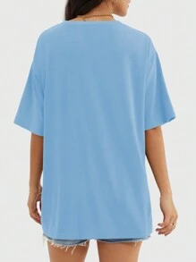 Speed mate [Printemps/Été] Tee-shirts basiques à manches courtes col rond oversize pour femmes, hauts de sport