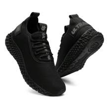 Men's Orthopedic Tennis Shoes For Walking And Gym + Watch - màu đen - Xem 3