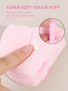 MAANGE 13pcs Aluminum Tube Makeup Brushes & 3pcs Powder Puff Accessories & Velvet Bag, Large Blush, Powder, Foundation, Contour, Eyeshadow Brush & Shadow, Smudge, Highlight, Concealer, Small Contour, Eyebrow, Eyelash, Blending Brush, Makeup Sponge, Triangle Powder Puff, Triangle Air Cushion Powder Puff, Skin Friendly, For Easy Carrying, Set For Travel, Gift For Women & Girls - 粉色 - 查看 6