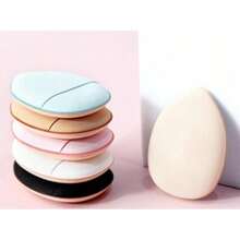 4pcs Mini Esponja De Dedo Com Almofada De Ar Slim Puff Para Maquiagem