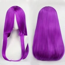 FULCRUM 24 Inch Pink Blue Green Black Anime Costume Long Straight Cosplay Wig Heat Resistant Synthetic Fibers Wig For Party Halloween Christmas
