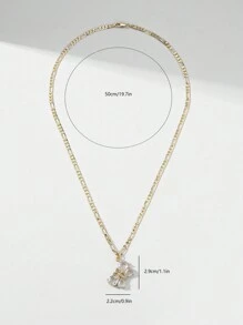 1 pieza Collar con colgante de mariposa chapado en oro de 14K con circonita cúbica, con caja de regalo premium, adecuado para madre/Día de San Valentín, parejas, hermanas, amigos, uso diario o festivo