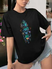 Vibrant Planets - Sacred Geometry - Astrology Inspired Women's women T-women's Shirt