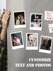 1 pieza de imán personalizado para refrigerador, imán para refrigerador de papel fotográfico vintage, imanes para refrigerador con fotos personalizadas, imanes de pareja, imanes del día de San Valentín para mi Valentín, regalos del día de San Valentín para novios, multifuncional, duradero, ornamental, reutilizable, exquisito, elegante, de alta calidad, colorido, moderno, personalizado, único, regalos ideales para él, regalos ideales para ella, novio, papá, novia, mamá, familia, amigos, sala de té, hogar, jardín, oficina, para aniversarios, para el día de San Valentín, para el día de la madre, para cumpleaños, para el día del padre, para graduación, para bodas, para celebrar la nueva casa, decoración del hogar