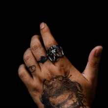 Demon Rings, Vintage Gothic Men's Rings, Unique Demon Power Rings, Punk Birthday Gifts, Christmas Gifts For Him. Handmade Jewelry