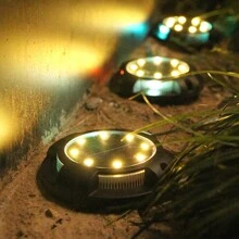4 pièces Lumière solaire LED décorative pour escalier, lumière d'atmosphère imperméable, convient pour escalier extérieur, jardin, villa, passage