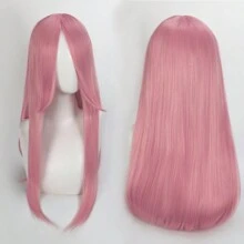 FULCRUM 24 Inch Pink Blue Green Black Anime Costume Long Straight Cosplay Wig Heat Resistant Synthetic Fibers Wig For Party Halloween Christmas