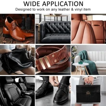 SEISSO SEISSO Kit Riparazione Pelle, Vinile di Pelle, Adatto per Sedili di Auto, Mobili, Divani, Giacche in Pelle, 45ml*4