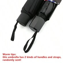 1pc Classic British Plaid Umbrella, Edge-Bound Umbrella, 10K Impact Fabric Umbrella, Manual Folding Umbrella, Solid Color Sun Umbrella, Elegant Business Umbrella Design, Large Single-Person Sun/Rain Umbrella, Gift Umbrella, Reinforced Windproof Umbrella, Travel Umbrella, Waterproof Umbrella, Enlarged Double-Person Umbrella, Photography/Wedding Umbrella