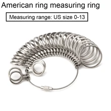 1/2 Pcs Precise Metallic Ring Sizer Tool Set - Alloy Ring Sizing Gauge, Ring Measuring Tape - US Sizes - Suitable For Jewelry Making And Finger Measurement, Ideal For Craftsmen And Hobbyists