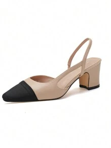Sandalias de mujer de tacón alto sencillas y elegantes, de uso diario y casual, sandalias de verano de estilo moderno para mujeres