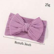 Aa-[3pcs Bow Girls Headbands] 3pcs Girls Knitted Bow Headbands, Hair Accessories-2025 Home Bathroom Decor Summer - Blue and White - View 3