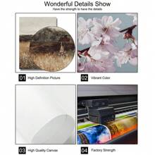 Set van 2 oningelijste Boho Wildflower Field Rustic Art Retro Poster Vintage Botanische Bloemen Abstract Landschap Schilderij Canvas Print Landelijk Boerderij Decor Muurfoto Voor Slaapzaal, Appartement, Kantoor, Woonkamer, Slaapkamer, Moderne Huisdecoratie