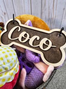 可定制的情人节礼物、情人节标牌和牌匾、情人节宠物礼物、狗礼物、可定制文字、纪念牌匾 - 彩色 - 查看 13