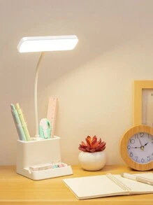 1pc Multi-Functional LED Desk Lamp, Mobile Phone Holder, Pen Holder, Eye-Caring Reading Lamp For Student Dormitory, Desk Lamp