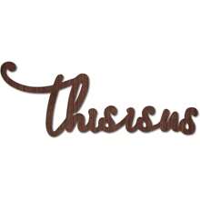 1PC Cutout Sign Family Letter Wooden Wall Arts Decor Quotes Wood Word Sculpture Signs Rustic Farmhouse For Housewarming Home Front Door Entryway Wall Decoration, Brown, 11.9 X 5.5inch