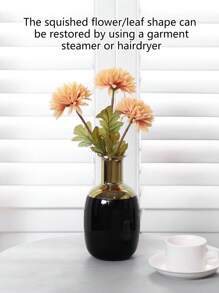 3/5 Stücke 13 Zoll große künstliche Chrysanthemenzweige – Dekoration für den Esstisch im Wohnzimmer, Hochzeit, Party, Event, Tischvase, DIY-Füllmaterial, Blumenstiele