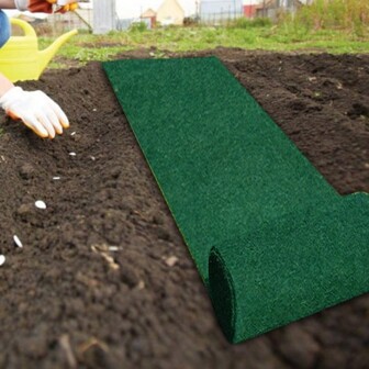 1pc Grass Seed Mat, Non-Woven Carpet For Gardening