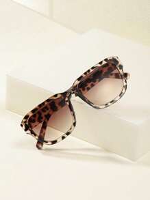 1 件女士亚克力休闲经典大方形框架黑色时尚眼镜适合日常佩戴和度假出游 - 彩色 - 查看 6