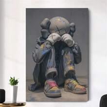 1 tấm vải nghệ thuật thời trang phong cách Graffiti Kaws, nghệ thuật treo tường phong cách Hip Hop văn hóa đường phố cho phòng ngủ, nhà bếp, phòng ăn, phòng khách, văn phòng và các trang trí tường nhà khác không khung - MỘT - Xem 3