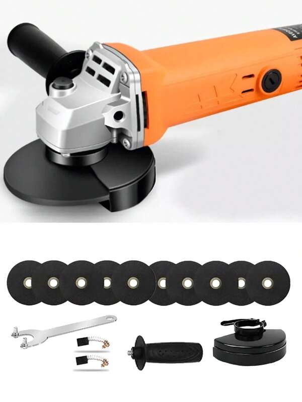 Esmeriladora Angular Pulidora  Accesorios Color Naranja Frecuencia860 W 127v +10 60 Hz