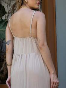 Women Dresses - Beige - View 5