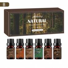 Essentielles Öl Set, für Aromatherapie Zuhause, Kerzen, Luftbefeuchter, Verdampfer, hochkonzentriertes ätherisches Öl Gipsverdampfer, (A: Adlerholz & Bernstein & Weihrauch & Himalaja-Zeder & Ambra & Orientalischer Bacor B: Adlerholz & Bernstein & Weihrauch & Himalaja-Zeder & Moschus & Guajakholz *10ml/0,34oz)
