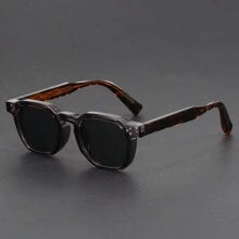1 buc ochelari retro Boho pentru alpinism, pescuit, alergare - ramă poligonală cu ramă completă și lentile PC - ochelari decorativi de înaltă calitate pentru călătorii în aer liber, pentru vacanță de vară la plajă, în aer liber, călătorii