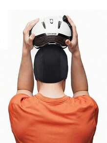 1 pièce/3 pièces/5 pièces Coiffe de casque de cyclisme pour hommes - Super élastique, absorbant la sueur, intérieur tricoté en polyester et spandex pour les sports