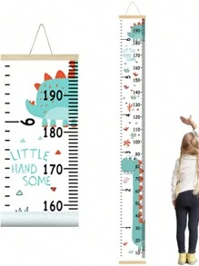 1 Peça/Conjunto Régua de Crescimento de Altura de Bebê Pendurada Decoração de Parede Infantil Canvas Removível Gráfico de Crescimento de Altura 200 cm X 20 cm para Decoração do Quarto de Bebê e Criança