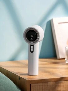 1 pièce ventilateur mini portable multicolore simple, ventilateur à main avec affichage numérique, ventilateur rechargeable USB à 100 vitesses, ventilateur électrique haute vitesse à turbine, ventilateur portable léger, ventilateur de bureau pouvant être utilisé à l'intérieur et à l'extérieur