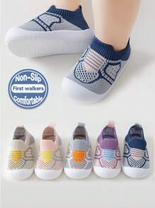 yibubu Yibubu Blue Baby Shoes Mesh Breathable Kids Boy Shoes, Soft-Sole Non-Slip Newborn First Walker Girls Shoes, Infant Outdoor Sneakers Toddler Shoes Indoor Floor Slipper