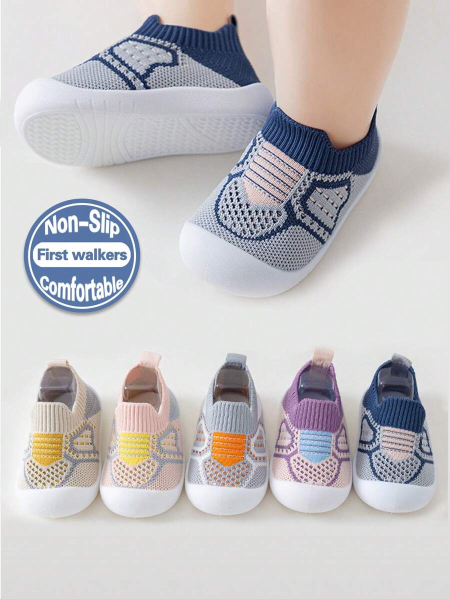 yibubu Yibubu Blue Baby Shoes Mesh Breathable Kids Boy Shoes, Soft-Sole Non-Slip Newborn First Walker Girls Shoes, Infant Outdoor Sneakers Toddler Shoes Indoor Floor Slipper