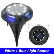 4 pièces Lumière solaire LED décorative pour escalier, lumière d'atmosphère imperméable, convient pour escalier extérieur, jardin, villa, passage