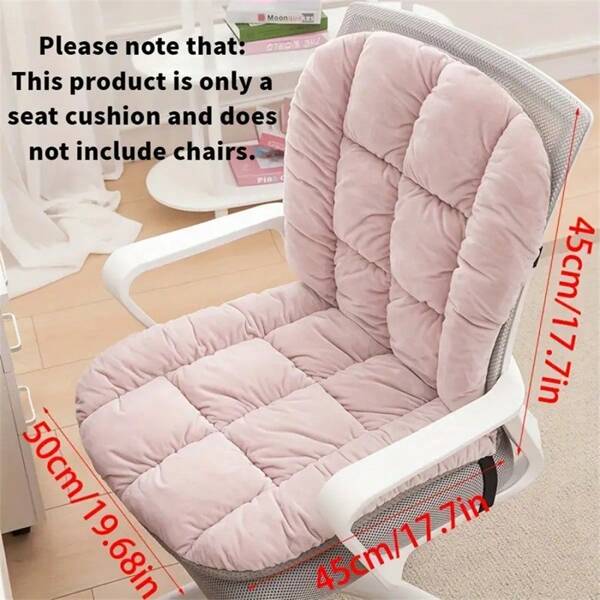 Soft Knitted Wool Chair Cushion: Comfortable And Warm, Suitable For Office, Home And Living Room Use - Machine Washable, Provides Back Support, Polyester Material Easter Gifts Birthday Graduation School Decor School Surprise Dormitory Decor Back To School Office Chair Seat Cushion Home Decor Room Decor School Supplies Chair Pillow Cushions Gaming Chair