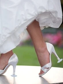 1/5 Pairs High-Heeled Shoes With Heel Covers, Protective Covers, Thin Heels, Anti Slip And Anti-Wear Wedding Shoes, Beach Grass Latin Dance Heel Covers, Noise-Proof Covers, Thickened Wear-Resistant And Noise-Proof Heel Covers, Protective Covers, Wear-Resistant And Anti Slip Heel Covers, Latin Dance High Heels Heel Pads, Fashionable Noise-Proof Heel Covers, Suitable For Weddings, Offices And Parties - Multicolor - View 7