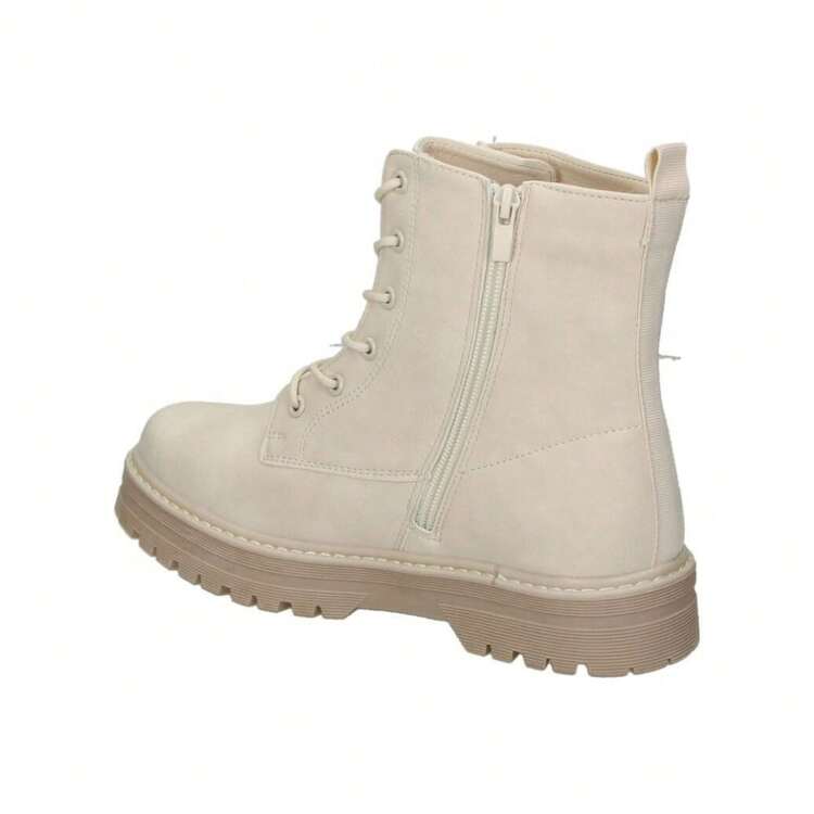 Crescendo Giày bốt cao đến mắt cá chân bé gái CRECENDO 2225 màu be - Màu be - Xem 4