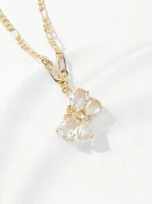 1 pieza Collar con colgante de mariposa chapado en oro de 14K con circonita cúbica, con caja de regalo premium, adecuado para madre/Día de San Valentín, parejas, hermanas, amigos, uso diario o festivo
