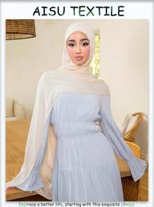 Nouvelle écharpe d'imitation de lin pour dames, automne/hiver, couleur unie, rétro, kaki, châle long en gros - Multicolore - Voir 13