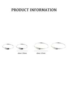 1 件 925 纯银鼻环耳环，适合女孩