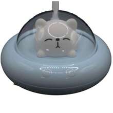 USB Rechargeable Cartoon Desk Lamp, Desk Lamp, Double Light, Color Bear UFO Lamp, Adjustable Lamp, LED Night Reading Lamp, Dimmable Lamp, Study Book Light. - 藍色 - 查看 9