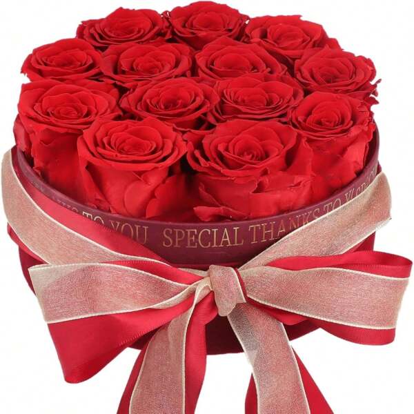 Kalolary 13 Pcs Preserved Roses, Fresh Forever Roses In A Box That Lasts For Years, Eternal Forever Flowers For Delivery Prime For Christmas, Valentine's Day, Birthday, Mothers Day